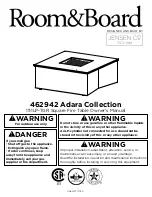 Предварительный просмотр 1 страницы Room&Board 1111LP-TGR Owner'S Manual