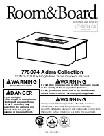 Room&Board 1112NG-TGR Owner'S Manual preview
