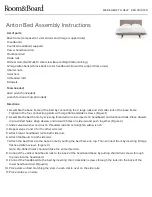 Room&Board Anton Assembly Instructions предпросмотр