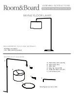 Preview for 1 page of Room&Board RAYNE Assembly Instructions