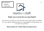 RoomAndLoft Murphy Bed Setup Instructions предпросмотр