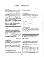 Preview for 3 page of RoomMate PTA Series Installation, Operation And Maintenance Instructions