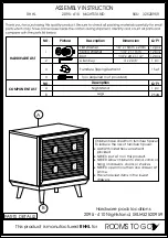 Предварительный просмотр 1 страницы ROOMS TO GO 2095-410 Assembly Instruction