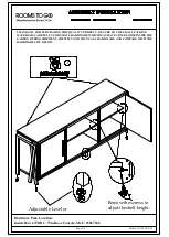 Предварительный просмотр 2 страницы ROOMS TO GO 25067946 Assembly Instruction