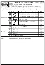 Preview for 1 page of ROOMS TO GO 7450-140 Assembly Instructions