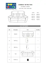 ROOMS TO GO Collin Park HLVN 10021-02 Assembly Instruction предпросмотр