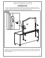 Предварительный просмотр 2 страницы ROOMS TO GO Evangeline HILB 7140-721 Assembly Instruction