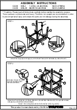 Предварительный просмотр 2 страницы ROOMS TO GO GLOB 8856-2 Assembly Instructions Manual