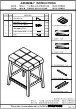 Предварительный просмотр 3 страницы ROOMS TO GO GLOB 8856-2 Assembly Instructions Manual