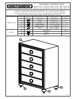 Предварительный просмотр 1 страницы ROOMS TO GO HILB 7140-785 Assembly Instruction