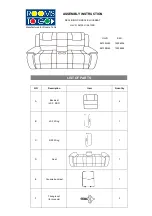 Preview for 1 page of ROOMS TO GO HLVN 56135H-40 Assembly Instruction