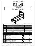 Preview for 1 page of ROOMS TO GO KIDS FROZEN TWIN BED Assembly Instructions