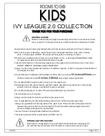 ROOMS TO GO KIDS IVY LEAGUE 2.0 3461326P Manual preview