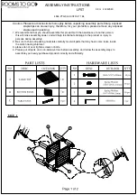 Предварительный просмотр 1 страницы ROOMS TO GO LFST 4954-PTQ SQU CNTR HT TBL Assembly Instructions