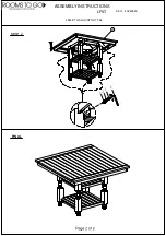 Предварительный просмотр 2 страницы ROOMS TO GO LFST 4954-PTQ SQU CNTR HT TBL Assembly Instructions