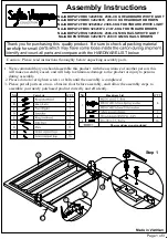 Preview for 1 page of ROOMS TO GO Sofia Vergara Naja BDPAT2HBK Assembly Instructions