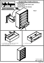 Предварительный просмотр 2 страницы ROOMS TO GO Sofia Vorgara NAJA CTPAT2C Assembly Instructions