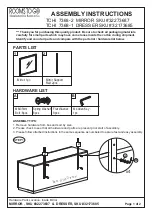 ROOMS TO GO TCHI 7368-2 Assembly Instructions предпросмотр