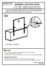 Предварительный просмотр 2 страницы ROOMS TO GO TCHI 7368-2 Assembly Instructions