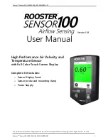 Preview for 1 page of Rooster Sensor 100 User Manual