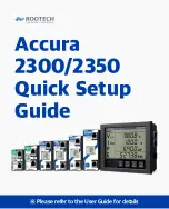 ROOTECH ACCURA 2350 Quick Setup Manual preview