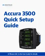 ROOTECH ACCURA 3500 Quick Setup Manual preview