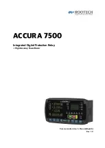 ROOTECH ACCURA 7500 User Manual preview