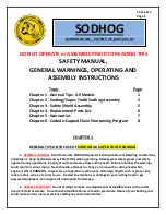 Preview for 1 page of Roothog SODHOG Operating And Assembly Instructions Manual