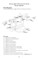 Preview for 3 page of Roots & Branches JOHNNY APPLE PEELER  VKP1010 Instruction Manual