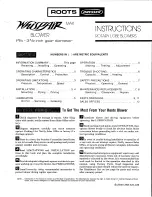 ROOTS Dresser Whispair MAX Instructions Manual preview