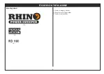 Preview for 16 page of ROOTS RHINO RD 160 Owner Manual & Illustrated Parts List