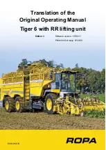 ROPA Tiger 6 Original Operating Manual preview