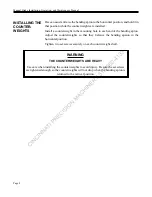 Preview for 14 page of Roper Whitney 1016 Installation, Operation And Maintenance Manual