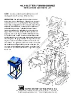 Preview for 1 page of Roper Whitney 99 Instructions And Parts List