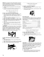 Предварительный просмотр 12 страницы Roper 2205266 Use & Care Manual