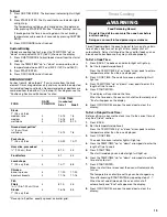 Preview for 13 page of Roper 9761805 Use & Care Manual