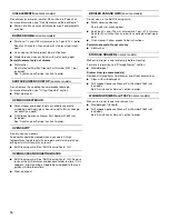 Preview for 16 page of Roper 9761805 Use & Care Manual