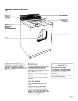 Preview for 3 page of Roper AL2121W Use And Care Manual