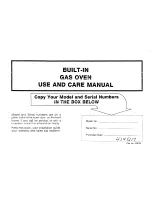 Roper B4007B0 Use And Care Manual preview