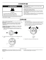 Preview for 4 page of Roper FEP310VQ0 User Instructions