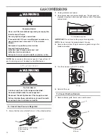 Preview for 12 page of Roper FGP305KW Installation Instructions Manual