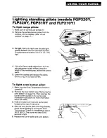 Предварительный просмотр 11 страницы Roper FGP310Y Use And Care Manual