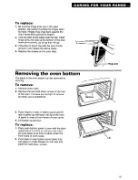 Предварительный просмотр 19 страницы Roper FGP310Y Use And Care Manual