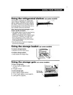 Preview for 9 page of Roper FREEZERS Use And Care Manual