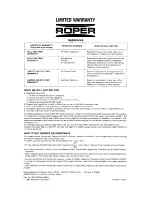 Preview for 28 page of Roper MCE04XW Use And Care Manual