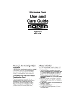 Roper MFE14XW Use And Care Manual предпросмотр