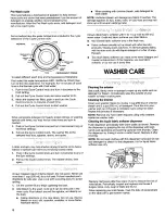 Preview for 8 page of Roper One speed Use & Care Manual