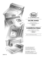 Preview for 1 page of Roper RME30003 Use & Care Manual