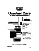 Roper Roper RAB4232DL0 Use And Care Manual preview