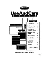 Roper Roper RAL6245BL0 Use And Care Manual preview